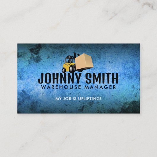 Forklift Slogans Business Cards Visitenkarte (Vorderseite)