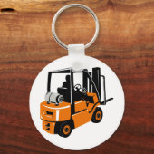 forklift truck retro schlüsselanhänger (Vorderseite)