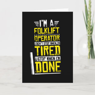 Forklift Truck Warehouse Clerk Karte