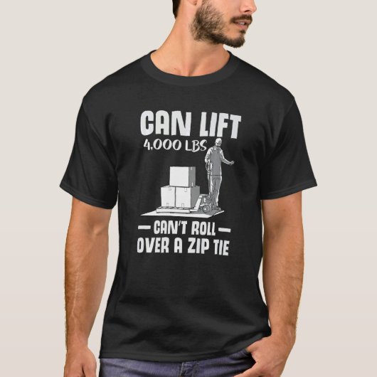 forklift user pallet truck cant govover it warehoi T-Shirt (Vorderseite)