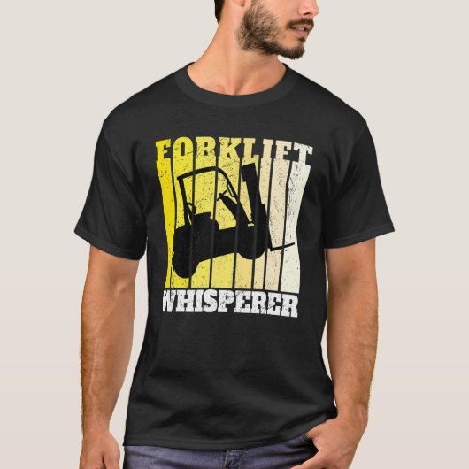 Forklift Whisperer Warehouse Gabelstapler T-Shirt (Vorderseite)