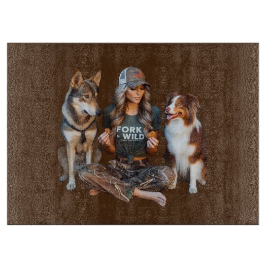 ForknWild-Serviertablett Schneidebrett (Vorderseite)