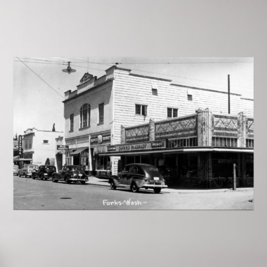Forks, WashingtonA Street SceneForks, WA Poster (Vorne)