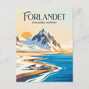 Forlandet Nationalpark Norwegen Postkarte