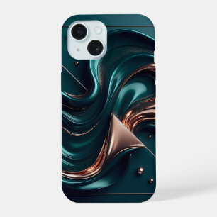 Form_and_Flow Luxury Flow 3D Liquid Metal Phone iPhone 15 Hülle
