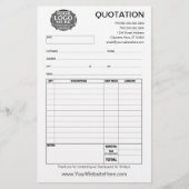 Form - Business Quotation or Invoice (Vorderseite)