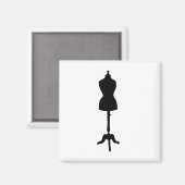 Form der Kleidung Silhouette II Magnet (Vorderseite/Rückseite)