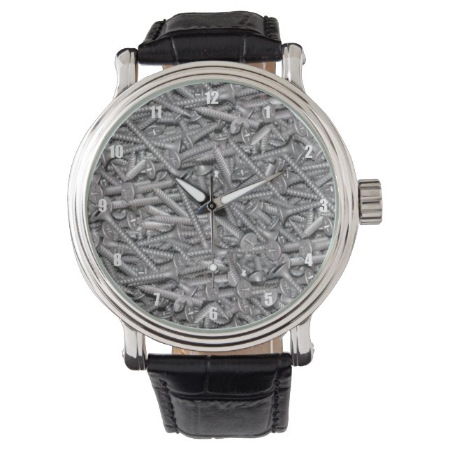 Form der Trommelschraube Armbanduhr (Vorderseite)