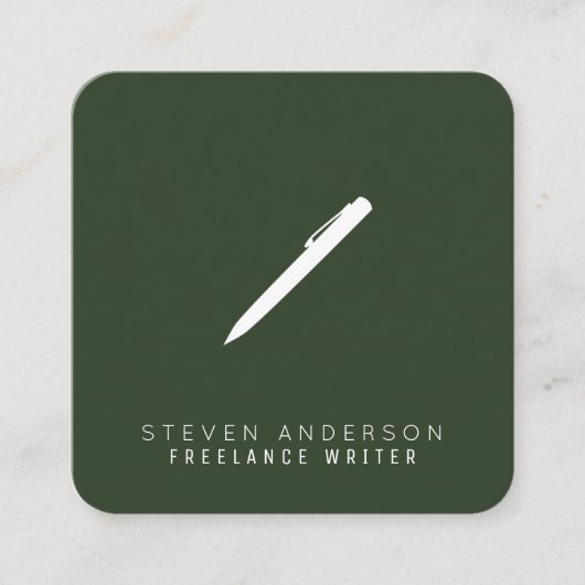 Form des App-Symbols mit Logo Quadratische Visitenkarte (Vorderseite)