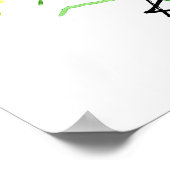 Form des Bundesstaates Kentucky Kardinalvogel Gold Poster (Ecke)