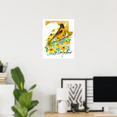 Form des Bundesstaates Maryland Baltimore Oriole S Poster (Heimbüro)