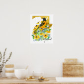 Form des Bundesstaates Maryland Baltimore Oriole S Poster (Küche)