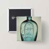 Form-durchgebrannte Freimaurerflasche Button (Vorne & Hinten)