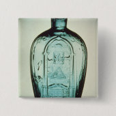 Form-durchgebrannte Freimaurerflasche Button (Vorderseite)