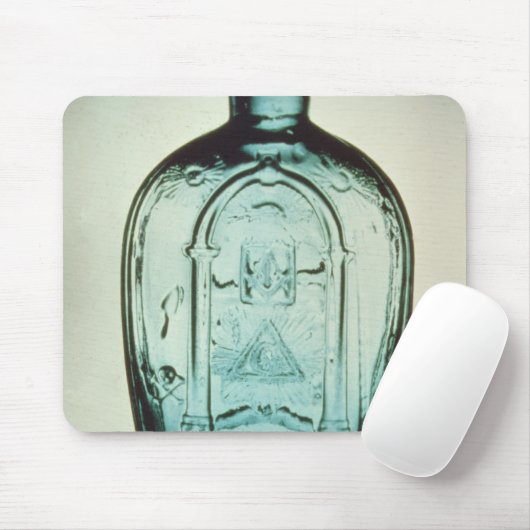 Form-durchgebrannte Freimaurerflasche Mousepad (Mit Mouse)