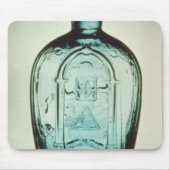 Form-durchgebrannte Freimaurerflasche Mousepad (Vorne)