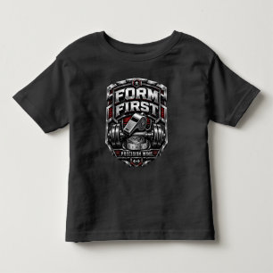 Form First Metallisches Fitness-Abzeichen-Illustra Kleinkind T-shirt
