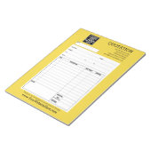 Form - Geschäftsquotierung oder Rechnung Notizblock (angewinkelt)