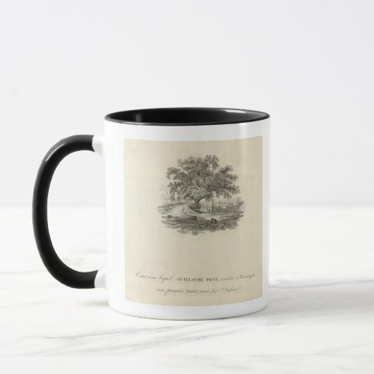 Form, in der William Penn Tasse (Links)