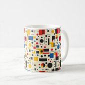 Form Intelligenz, schön, Bauhaus, farbenfroh Kaffeetasse (VorderseiteRechts)