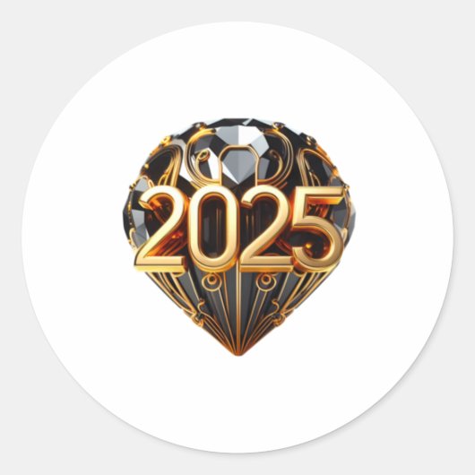 Form: Klassische Round Stickers (Vorderseite)