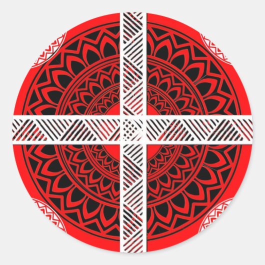Form: Klassische Round Stickers Erstellen Sie eine (Vorderseite)