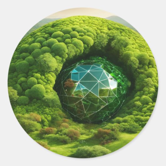 Form: Klassische Round Stickers Erstellen Sie eine (Vorderseite)