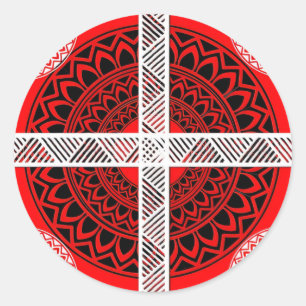 Form: Klassische runde Aufkleber Erstellen Sie ben