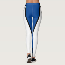 Form & Kurven Zwei farbige Leggings - Blau & Weiß