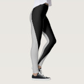 Form & Kurven Zwei farbige Leggings - Schwarz & Gr (Rechts)