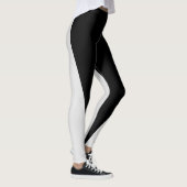 Form & Kurven Zwei farbige Leggings - Schwarz & Si (Rechts)