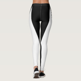 Form & Kurven Zwei farbige Leggings - Schwarz & We