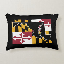 Form Maryland-Flagge w/state Zierkissen