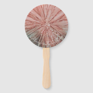 Form: Rundfächer "Pinkische Blume" Fächer