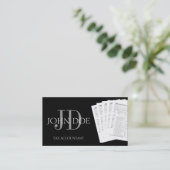 Form-Schwarzes des Visitenkarte (Stehend Vorderseite)