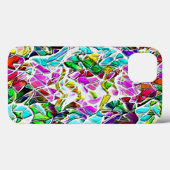 Form sehr farbiger Steine in Milchsuppe getaucht Case-Mate iPhone Hülle (Rückseite (Horizontal))