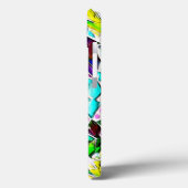 Form sehr farbiger Steine in Milchsuppe getaucht Case-Mate iPhone Hülle (Rückseite / Links)