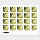 Form: Square Stickers Erstellen Sie benutzerdefini (Blatt)