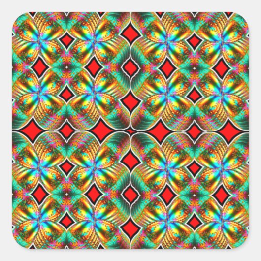 Form: Square Stickers Erstellen Sie benutzerdefini (Vorderseite)