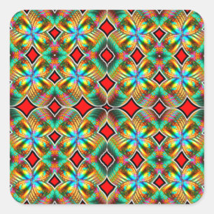Form: Square Stickers Erstellen Sie benutzerdefini