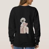 Form Über Rauschen | Moderner Minimaler Grafikdruc Sweatshirt (Rückseite)