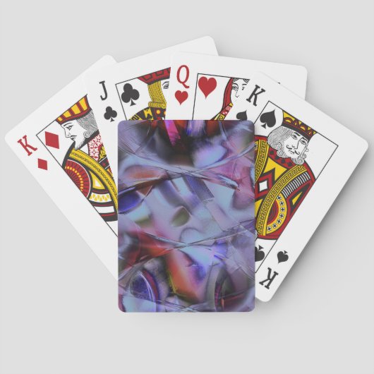 Form- und Kurven in gotischer Farbe Spielkarten (Rückseite)
