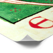 Form von zwei geflügelten Lebewesen mit Verstricku Poster (Ecke)