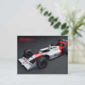 Forma 1 Auto Postkarte (Stehend Vorderseite)