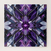 Formación de Cristal Geométrico - Arte Abstracto d Puzzle (Horizontal)