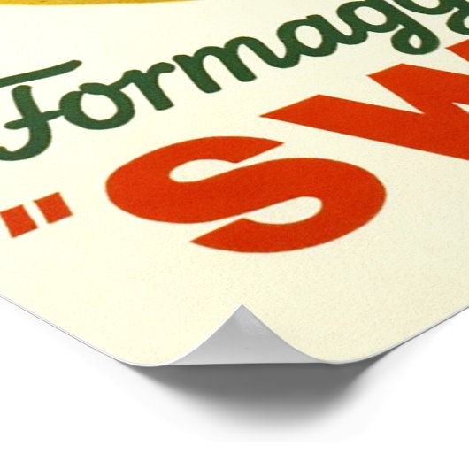 Formaggio vero Emmental Svizzero, Schweiz, Poster (Ecke)