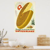 Formaggio vero Emmental Svizzero, Schweiz, Poster (Küche)