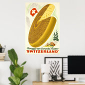Formaggio vero Emmental Svizzero, Schweiz, Poster (Heimbüro)