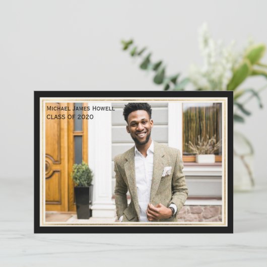 Formal Abschluss einladen Einladung (Stehend Vorderseite)