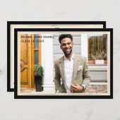 Formal Abschluss einladen Einladung (Vorne/Hinten)